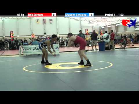 Josh Durham vs. Shayden Terukina at 2013 ASICS University Nationals - FS