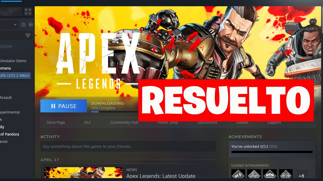 Apex Legends Error al Iniciar, Pantalla Negra, No Inicia, Crasheos en Steam PC | SOLUCIÓN✅