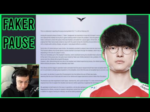LCK's Official Statement On The FAKER Pause Incident