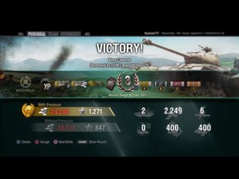 WOT console Jagdpanther II gameplay.