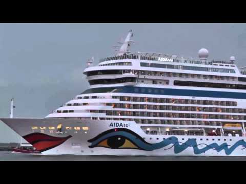 AIDA sol 03.08.2012 Auslaufen in Warnemünde