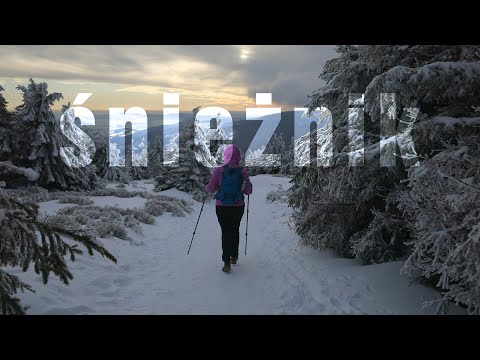 Śnieżnik zimą - żółty szlak z Kletna