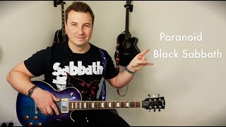 How To REALLY Play: Black Sabbath - Paranoid (full guitar lesson + solo + tutorial with tabs)