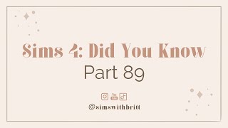 Sims 4: Did You Know? Part 89 | Change Item Size | Mac/Pc | #nocc #shorts #tutorial #sims4