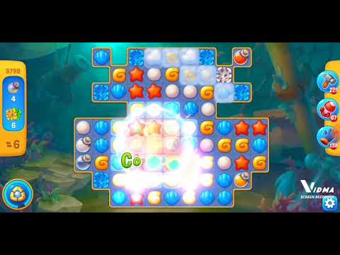 Fishdom. 8798 level no boosters and diamonds. 16 moves