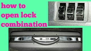 How to open lock combination of branded briefcase without using any tool || by my cute munchkin