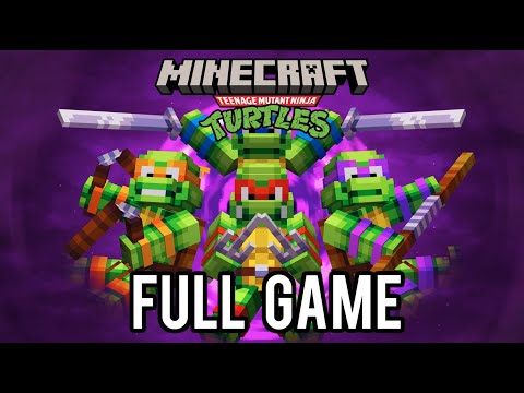 Teenage Mutant Ninja Turtles Minecraft DLC Update - Full Game Playthrough Review!