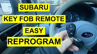 Subaru Key Fob Remote Doesn’t Lock or Unlock Doors? - Easy  Programming