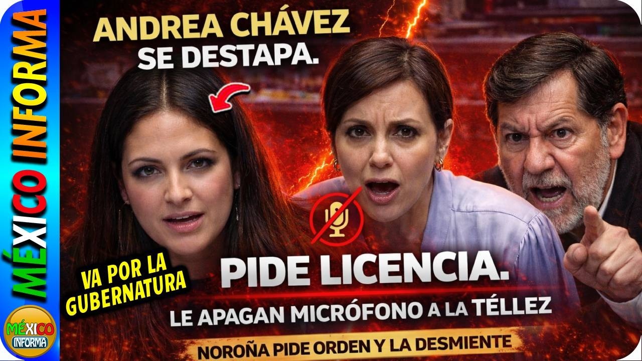 PRIAN EN SHOCK: ANDREA CHÁVEZ PIDE LICENCIA. LE APAGAN EL MICRÓFONO A LA TÉLLEZ. NOROÑA LA DESMIENTE