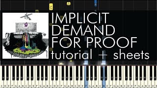 Twenty One Pilots - Implicit Demand for Proof - Piano Tutorial + Sheets