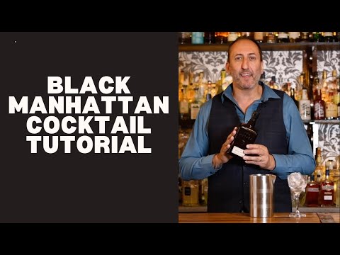 Black Manhattan Cocktail Recipe/ Let's Talk Drinks