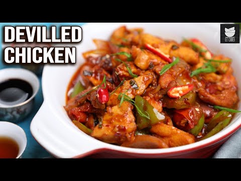 Devilled Chicken | Dry Chicken Stir Fry | Chilli Chicken Dry | Chicken Recipe | Get Curried