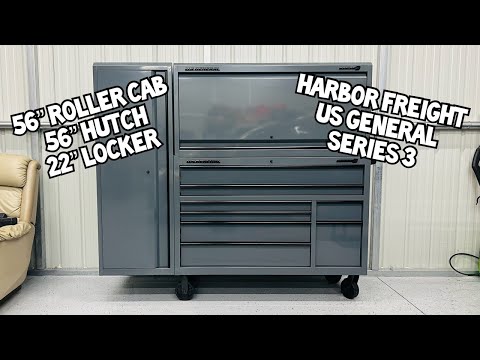 Unboxing US General Series 3 56 Inch Toolbox- Roller Cab / Hutch / Locker