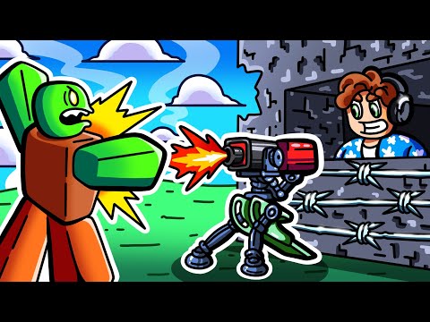 Building a ZOMBIE Survival Base! (Roblox)