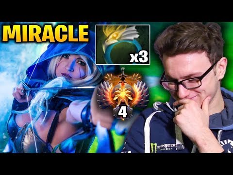 Miracle Drow Ranger 3x Aquila Tactic playing with Qojqva against Xcalibur