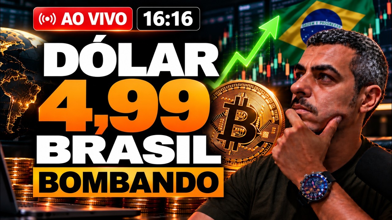 🔥 Bitcoin AO VIVO - Dolar Caindo Forte Bolsa Brasileira Novo Recorde - Analisando os Mercados