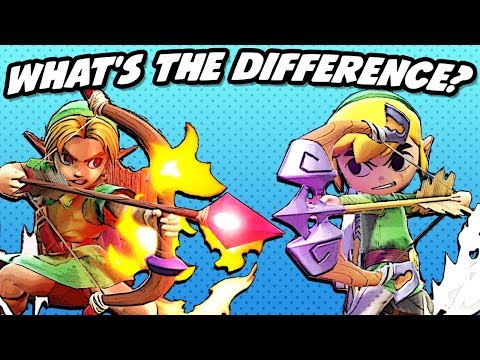 What's the Difference between Young Link and Toon Link? (SSBU)