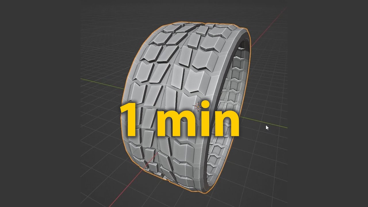 Modeling a Wheel Tire in Blender 3.3