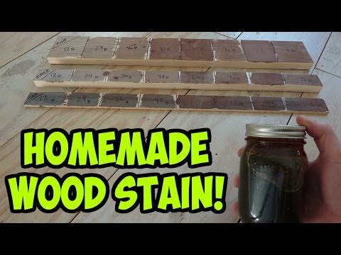 Easy Homemade Wood Stain - (Iron Acetate)