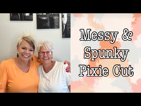 Messy Pixie Cut Over 50