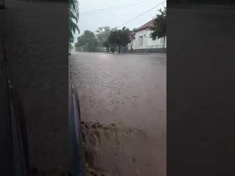 intensa lluvia en San Jose de la Dormida -norte de Córdoba