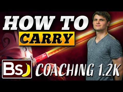 How To Carry - The Absolute Basics | BSJ Dota 2 Coaching Sessions:1200 MMR (7.22h)