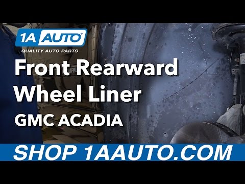 How to Replace Front Rearward Wheel Well Liner 07-16 GMC Acadia
