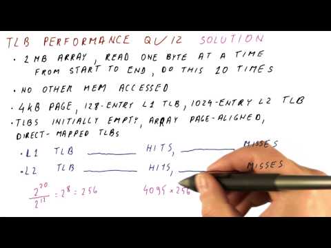 TLB Performance Solution Quiz - Georgia Tech - HPCA: Part 4