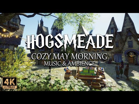 A Cozy May Morning in Hogsmeade | 4K Harry Potter Music & Ambience