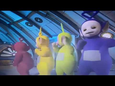 The Teletubbies Run To The Magic Windmill With T.U.F.F. Puppy Title Card Music (Sand Pendulum)
