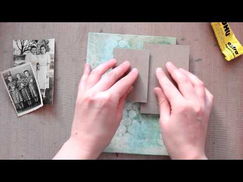 Vintage Souls mixed media canvas tutorial