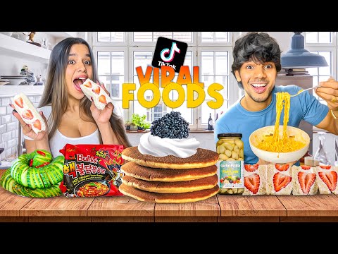 VIRAL TikTok Food Trends 🍕🤤සිංහල vlog | Yash and Hass #part2