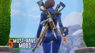 5 MUST HAVE MODS - Fallout 4 Mods - Immersive Visible Weapons (Xbox One And PC)