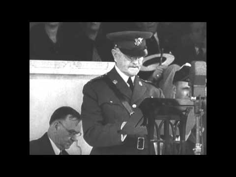 Gen. Pershing Warns of War, Dictatorship