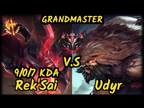 OPT Meteos (REK'SAI) vs UDYR - 9/0/7 KDA JUNGLE GAMEPLAY - NA Ranked GRANDMASTER