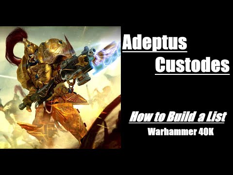How to Build a Custodes List Warhammer 40K 10th Edition