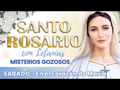 💗 Holy Rosary with Litany for Saturday | Joyful Mysteries 🙏🌸