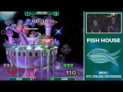 Fish House 6 SSBM - Reesch (C. Falcon) Vs. Liekand (Yoshi) Winners Semis