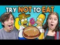 Try Not To Eat Challenge - Simpsons Food | People Vs. Food Try Not To Eat Challenge - Simpsons Food | People Vs. Food