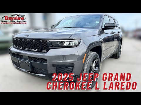 2025 Jeep Grand Cherokee L Altitude 4x4 in Gray for sale at Bayview Chrysler Dodge Jeep Ram in Sarnia, ON