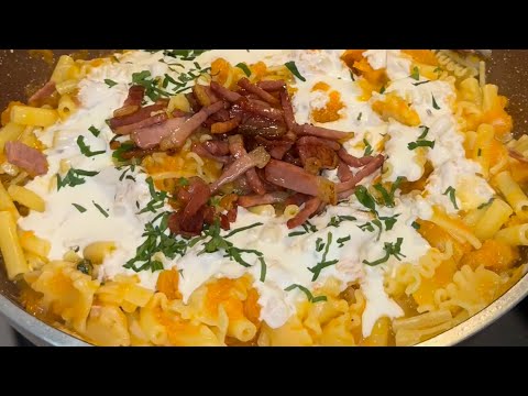 pasta zucca e speck