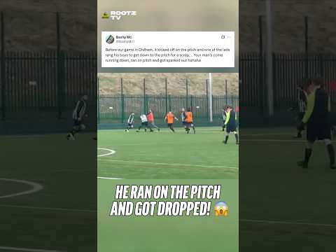HE RAN ON THE PITCH AND GOT DROPPED! #footballfights #sundayleague #grassrootsfootball