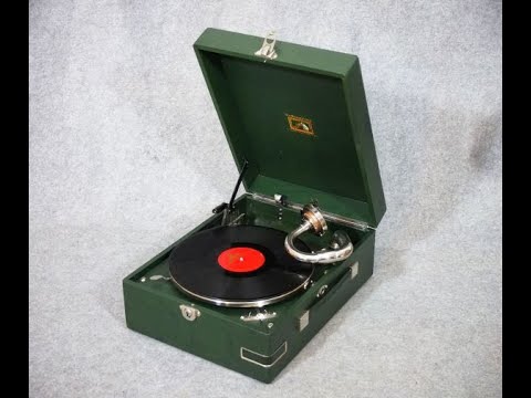 His Masters Voice - HMV - Grammophon Modell Nr. 97 - ! Mint Condition ! - spielt "Speedy Gonzales"