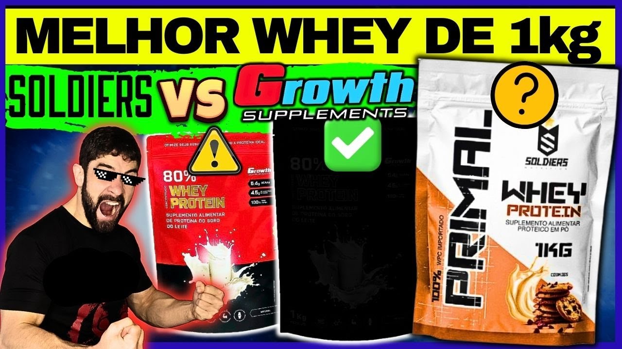 🎖️WHEY PROTEIN SOLDIERS 1KG 2024 WHEY CONCENTRADO MAIS BARATO QUE O WHEY DA GROWTH