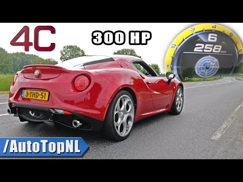 300HP ALFA ROMEO 4C | 0-250 ACCELERATION SOUND & POV by AutoTopNL