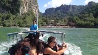 preview picture of video 'video1.mov: Krabi, Railay Beach, Tub Island, Chicken Isl...'
