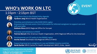 World Health Organization’s work on Long-Term Care | International Day of Care and Support 2024