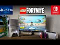 Como se ve LEGO Fortnite en Nintendo Switch Oled vs PS5