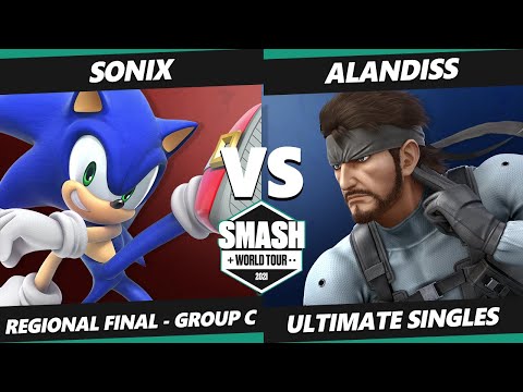 SWT CA RF Group C - Sonix (Sonic) Vs. AlanDiss (Snake) SSBU Ultimate Tournament