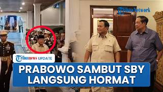Momen Presiden Prabowo Menunggu hingga Sambut SBY di Teras Istana, RI 1 Langsung Hormat